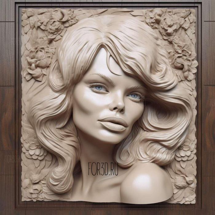 pamela anderson 1 stl model for CNC